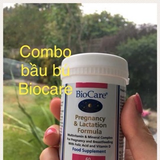 Combo trọn bộ dinh dưỡng Biocare nội địa Anh cho mẹ bầu và cho con bú