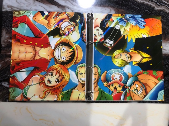 Độc Quyền Phản Quang 7 Màu] Bìa Album sưu tập thẻ bài One Piece 9 ngăn