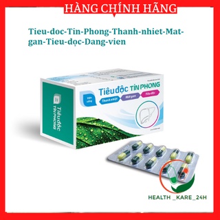 Tiêu độc Tín Phong mát gan tiêu độc thanh nhiệt hạ men gan bảo vệ chức năng gan giảm mẩn ngứa mề đay rôm sảy mụn nhọt