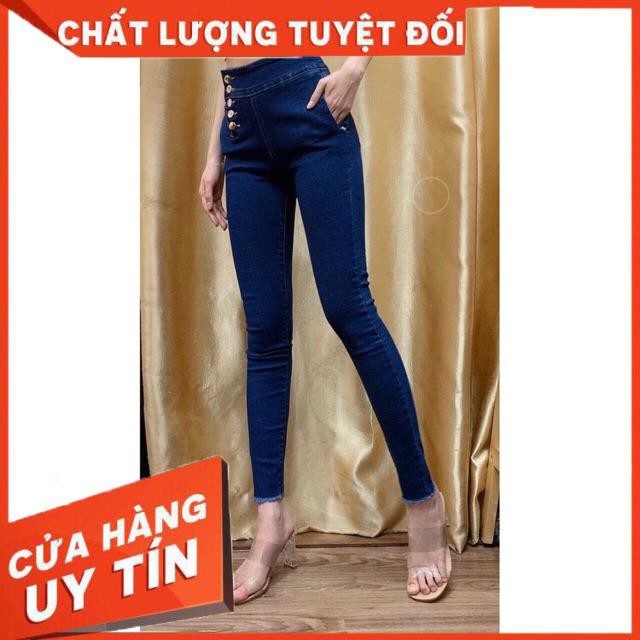 QUẦN SKINNY JEANS ÔM LƯNG CAO 5 nút- hình thật đẹp xuất sắc