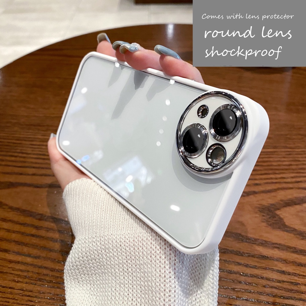Ốp Điện Thoại Trong Suốt Có Khung Kim Loại Bảo Vệ Camera Cho IPhone 13 pro max 12 11 pro max 11 pro max