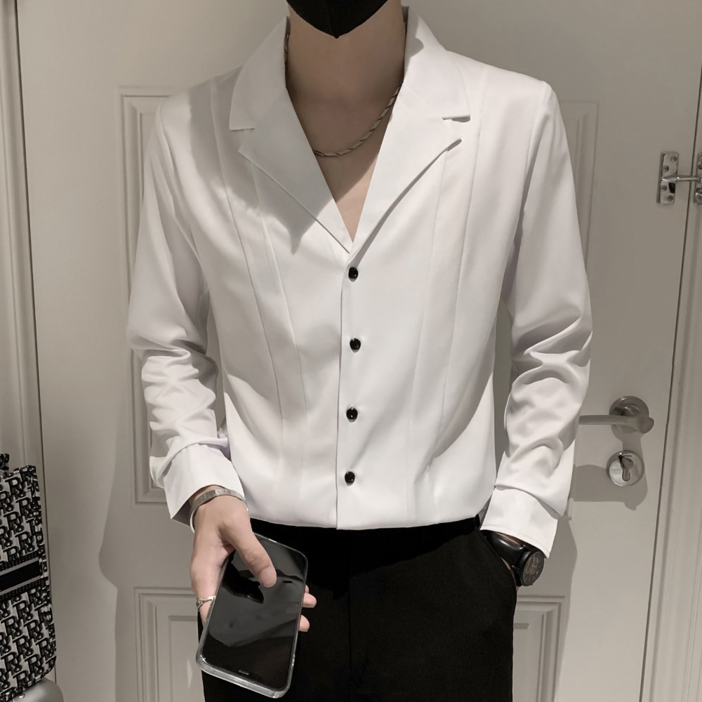 Áo sơ Mi, Áo sơ Mi Nam dài tay cổ vest chất liệu Cotton cao cấp, mát mẻ, thấm mồ hôi, không nhăn, không nhàu,mã N34