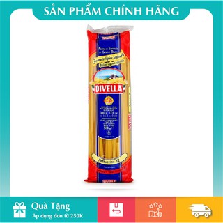 [HÀNG CHÍNH HÃNG] Mì Spaghetti Sợi Dẹt Fettucine Divella Số 12 500gr