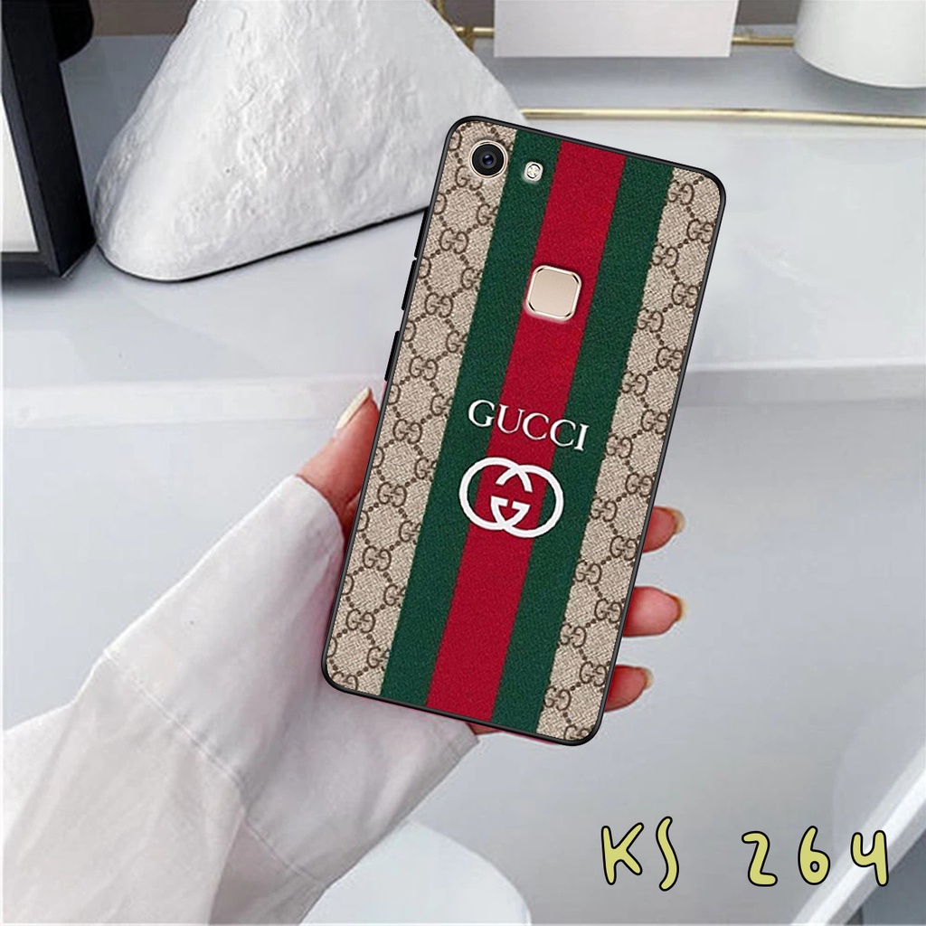 Ốp lưng Vivo V7 - Vivo V7 Plus - Vivo V5 - Vivo 5 Plus - Ốp in hình GÜÇÇÏ - lưng nhám viền TPU cao cấp
