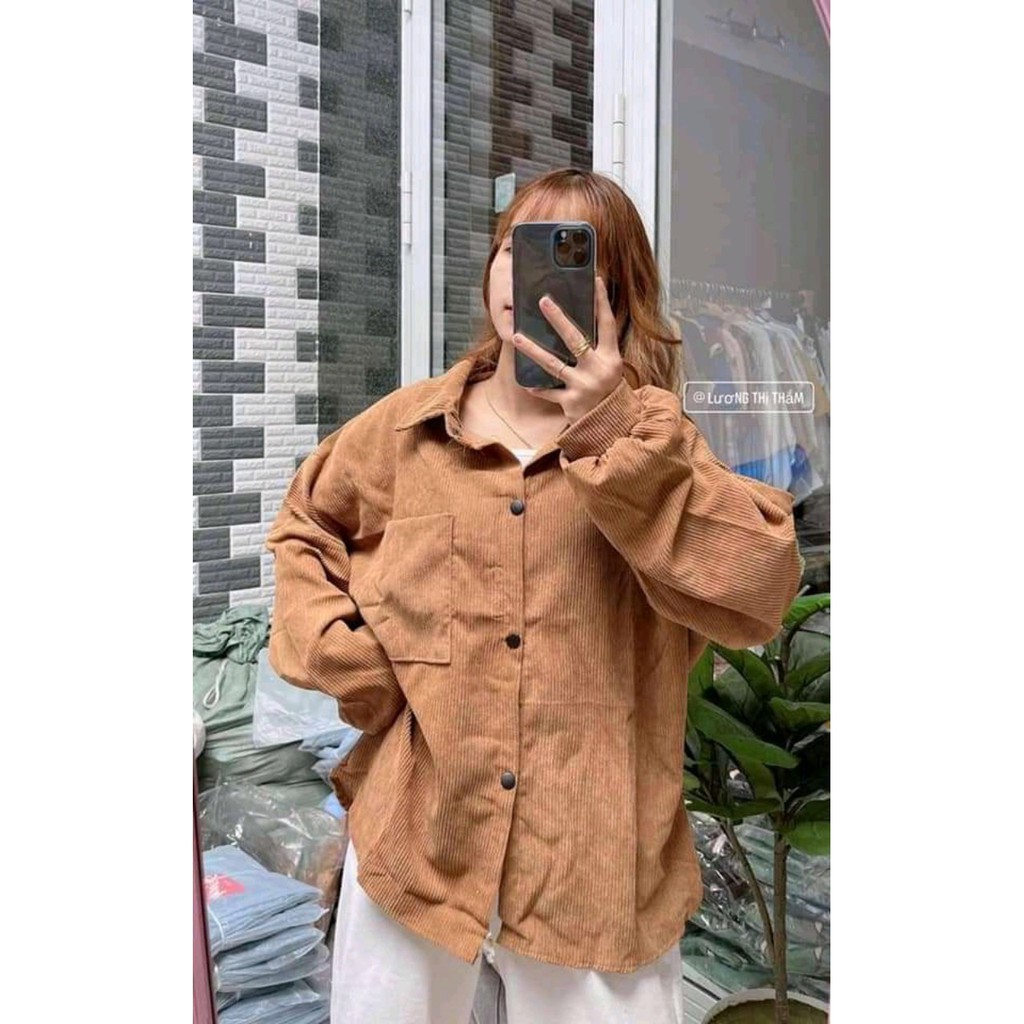 Áo Sơmi Nhung Kupi form rộng/Nam Nữ Unisex CAMA STORE | BigBuy360 - bigbuy360.vn