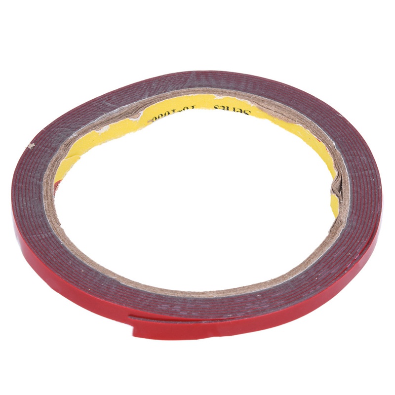 2 Cuộn Băng Keo Xốp Hai Mặt Màu Đỏ 6MM x 3M Độ Dính Cao Dài 3M