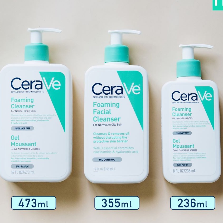 Sữa rửa mặt CeraVe Foaming Facial Cleanser