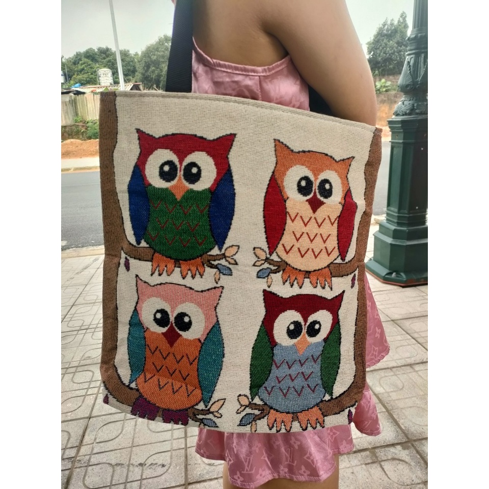 Quà Tặng Đặc Biệt Của Shop Túi Tote Thổ Cẩm Phong Cách Hàn Quốc Mẫu Ngẫu Nhiên Thảo Dược Từ Rừng VN