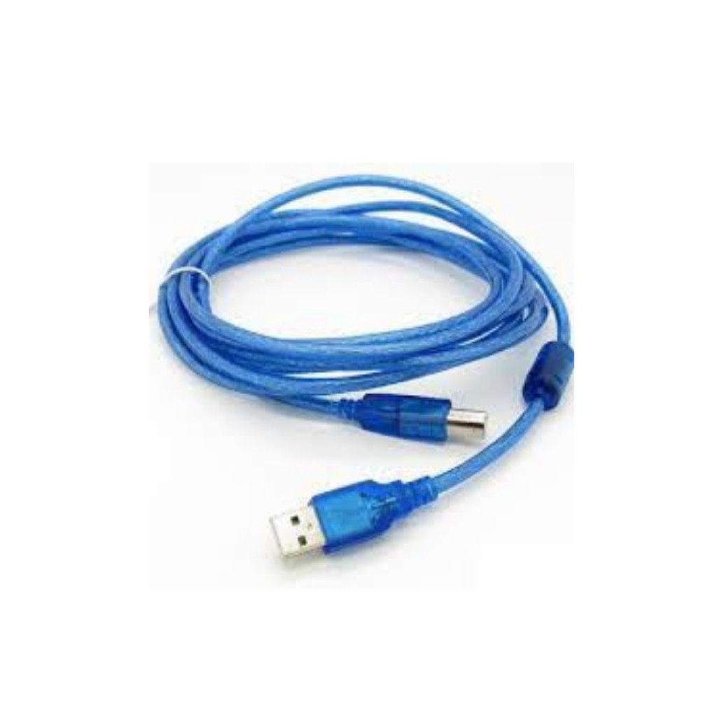 Dây cáp máy in 3m màu xanh chuẩn 2 đầu chống nhiễu chuẩn USB 2.0