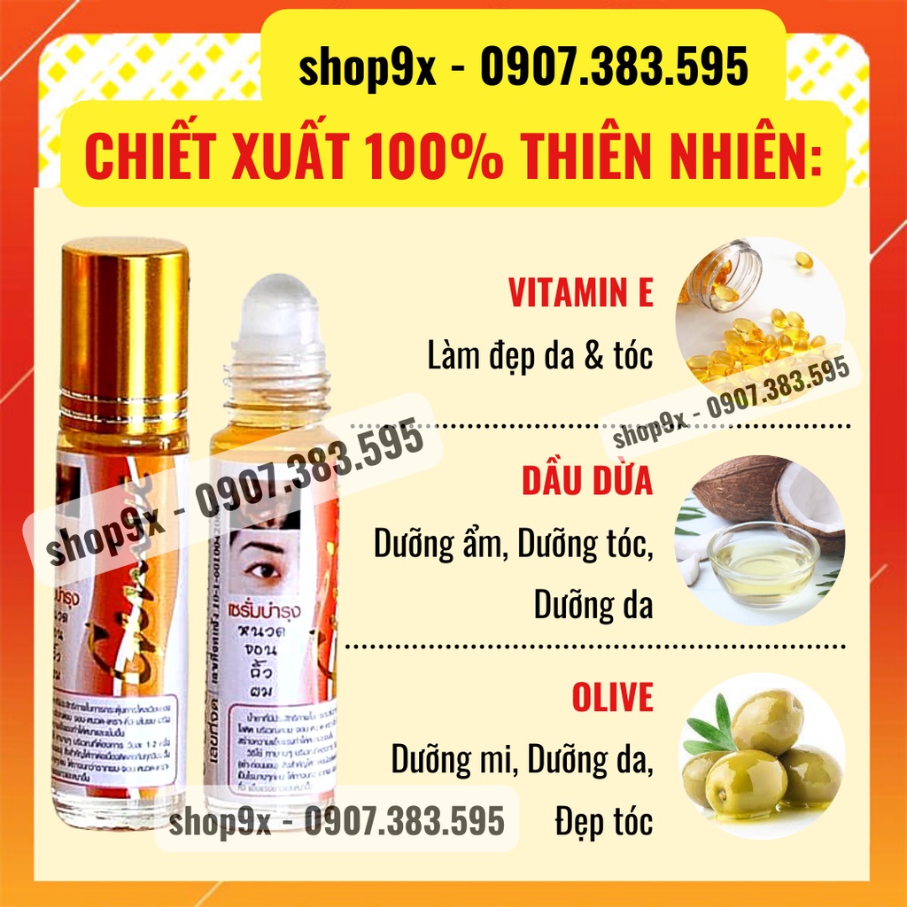 Serum Mọc Dày Mi, Lông Mày, Râu Genive 8ml