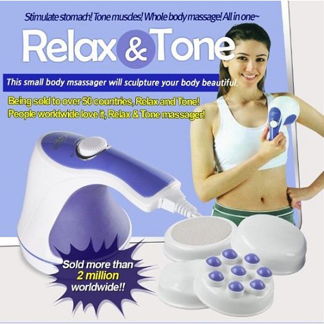 Máy massage cầm tay Relax & Spin Tone (3 đầu massage)
