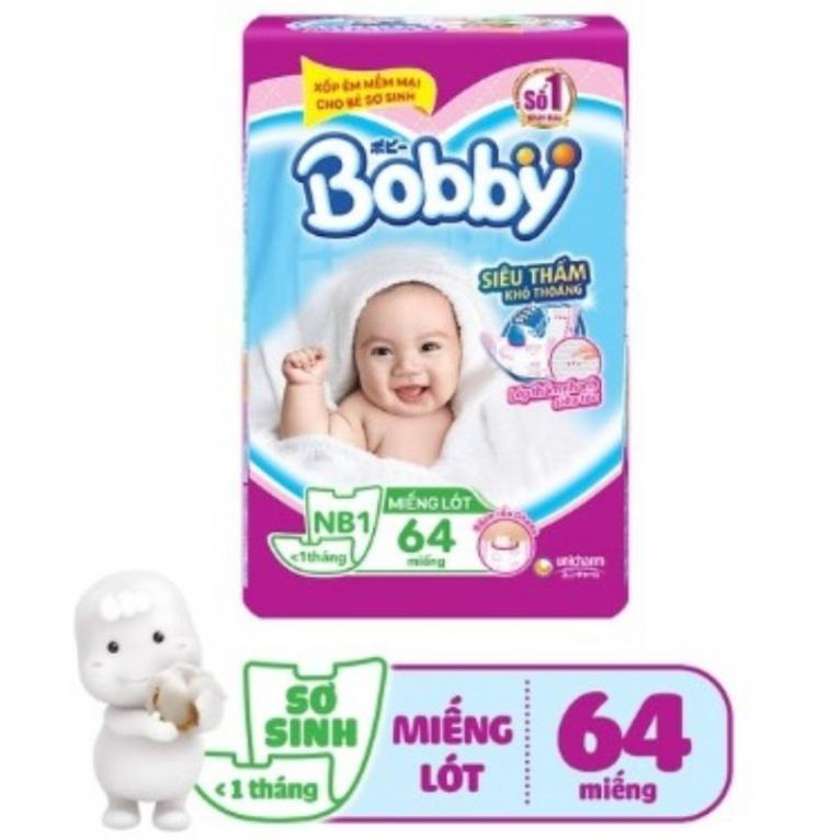 Miếng lót sơ sinh Bobby NewBorn 1 - 64 miếng