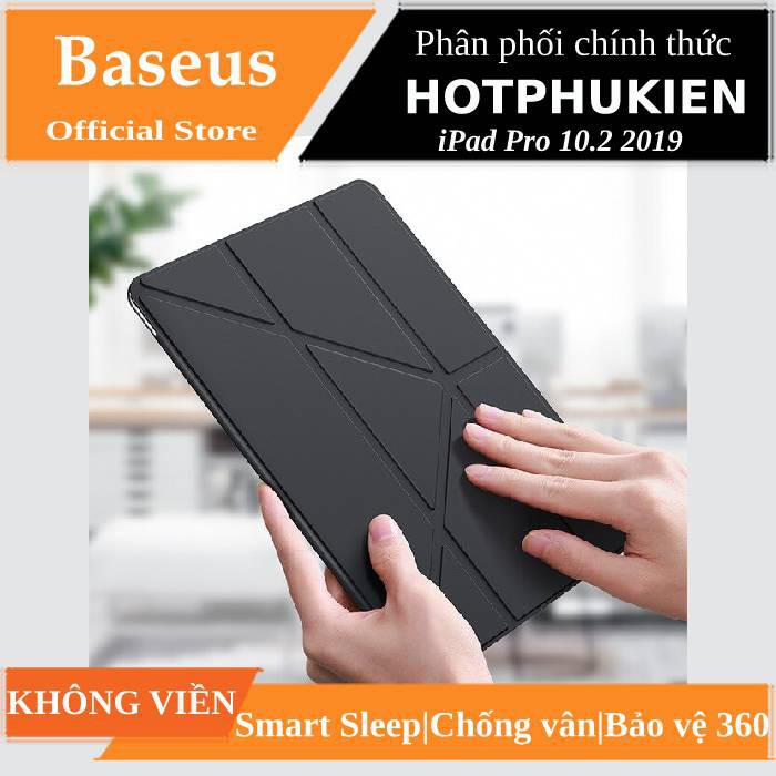 Bao da chống sốc đa năng siêu mỏng cho iPad Pro 10.2 2019 Hiệu Baseus Jane Y-Type nắp gập chữ Y - Hàng chính hãng