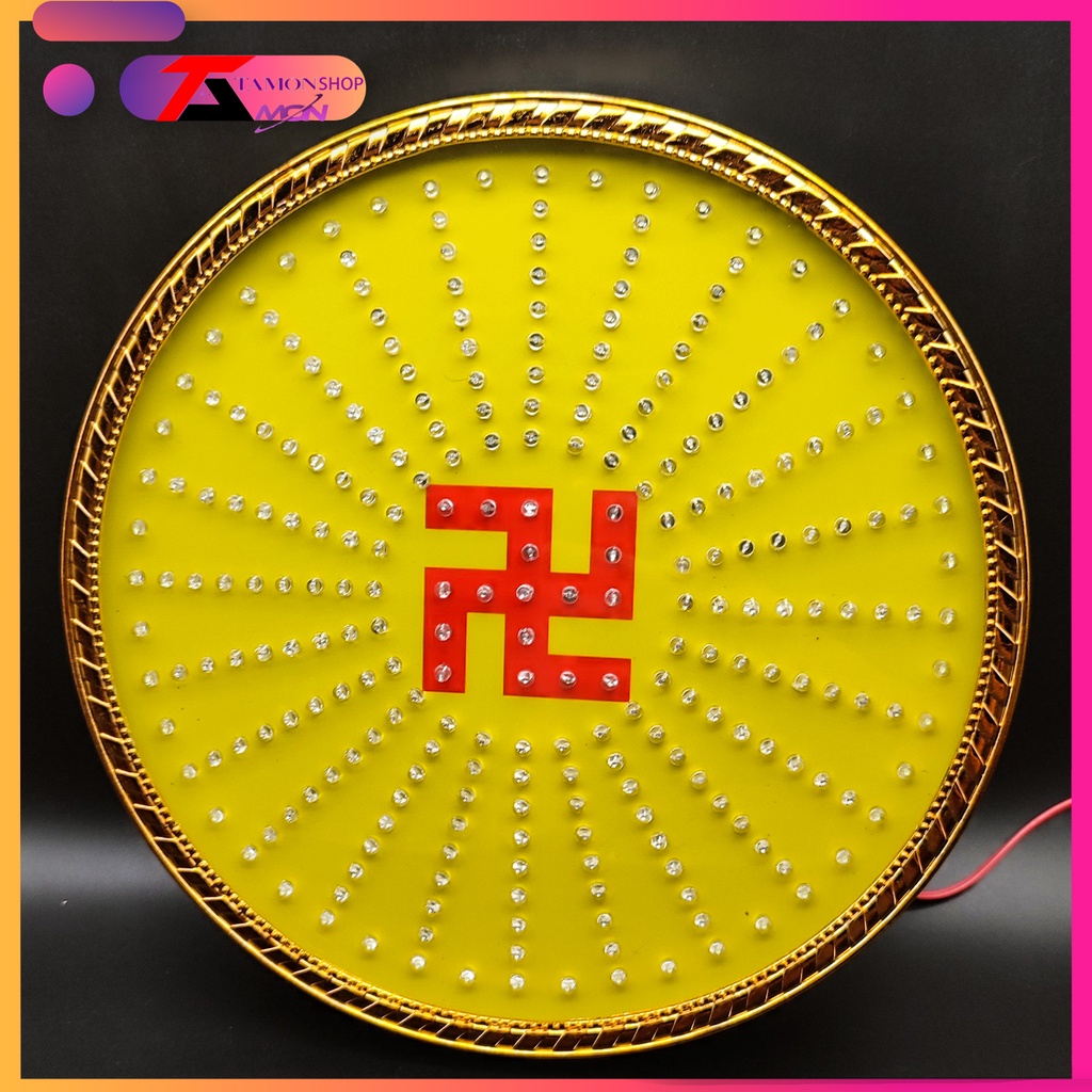 Hào quang led chữ vạn 32 chương trình đèn khác nhau, hào quang thờ mẹ quan âm, phật tổ, Tam ba vị thánh Led hào quang