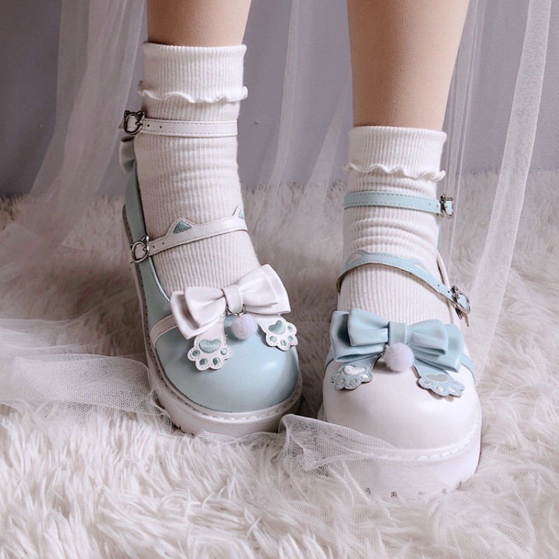 [Order] YAS0614-Giày lolita nơ chân mèo brand Lolita for a long time
