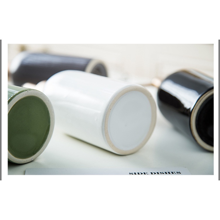 Chai Đựng Sữa Tắm Dầu Gội, Bình Đựng Nước Rửa Tay Dung Tích 350ml Bằng Gốm Sứ Cao Cấp