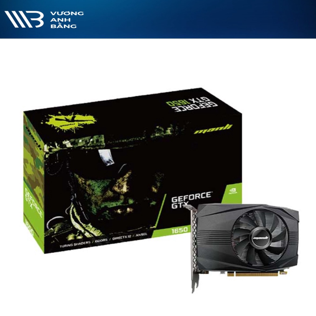 Card đồ họa VGA Manli GTX 1650 4GB GDDR6 1 Fan