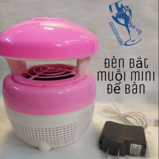 Đèn bắt muỗi mini để bàn cổng usb