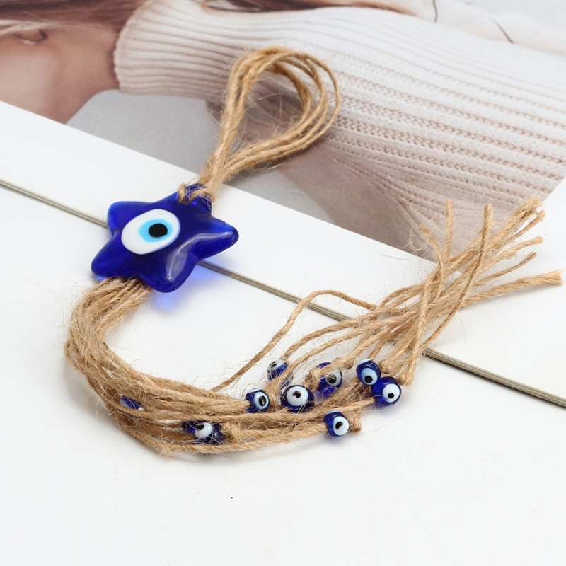 Phụ Kiện Hạt Mắt Quỷ Bằng Vải Dệt Thủ Công Trang Trí Nhà Cửa Sân Vườn