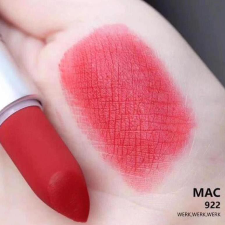 💄💄 Son MAC Werk Werk Werk 922 Màu đỏ lạnh ánh cam