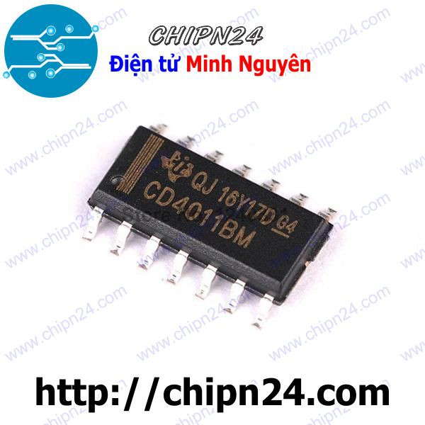 [3 CON] (SOP) IC Dán CD4011 SOP-14 (SMD) (CD4011BM 4011)