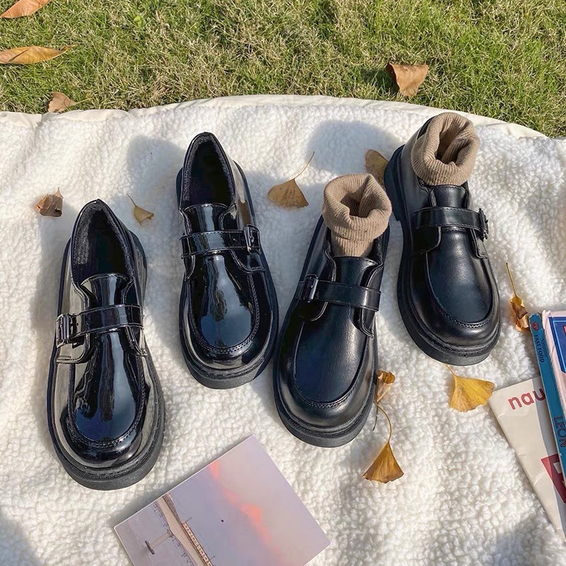 Giày da oxford vintage dáng Dr Martens mori cổ điển học sinh JK ulzzang Hàn Quốc [Yannie]