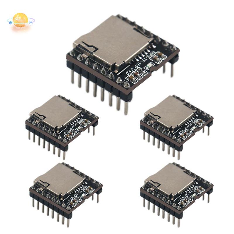 Mini MP3 Player Audio ule MP3 Voice Decode Board DFPlayer with TF Card Slot, for Arduino,Raspberry Pi, MSP430, AVR