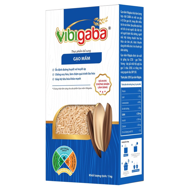Gạo Mầm Vibigaba 1kg - tốt cho sức khỏe