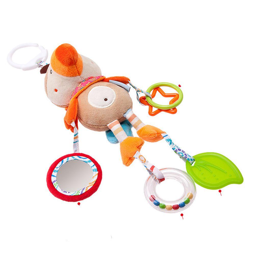Đồ Chơi Lục Lạc Hình Thỏ Nhồi Bông Dễ Thương Treo Xe Đẩy Em Bé REBUY1