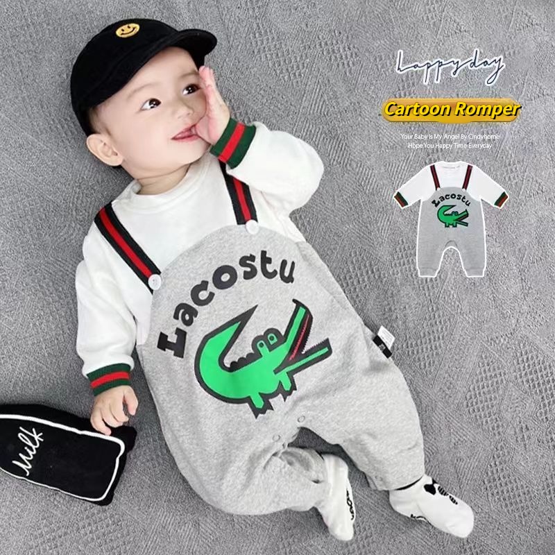 Áo Liền Quần Dài Tay Thời Trang Mùa Thu Mới Cho Bé Sơ Sinh