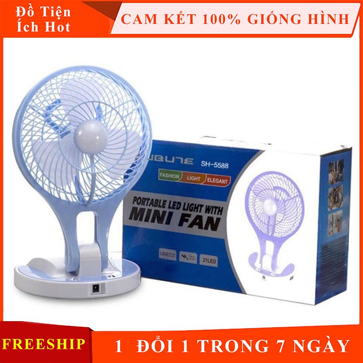 Quạt SẠC TÍCH ĐIỆN MINI FAN Siêu mát tan chảy giải nhiệt JR5580