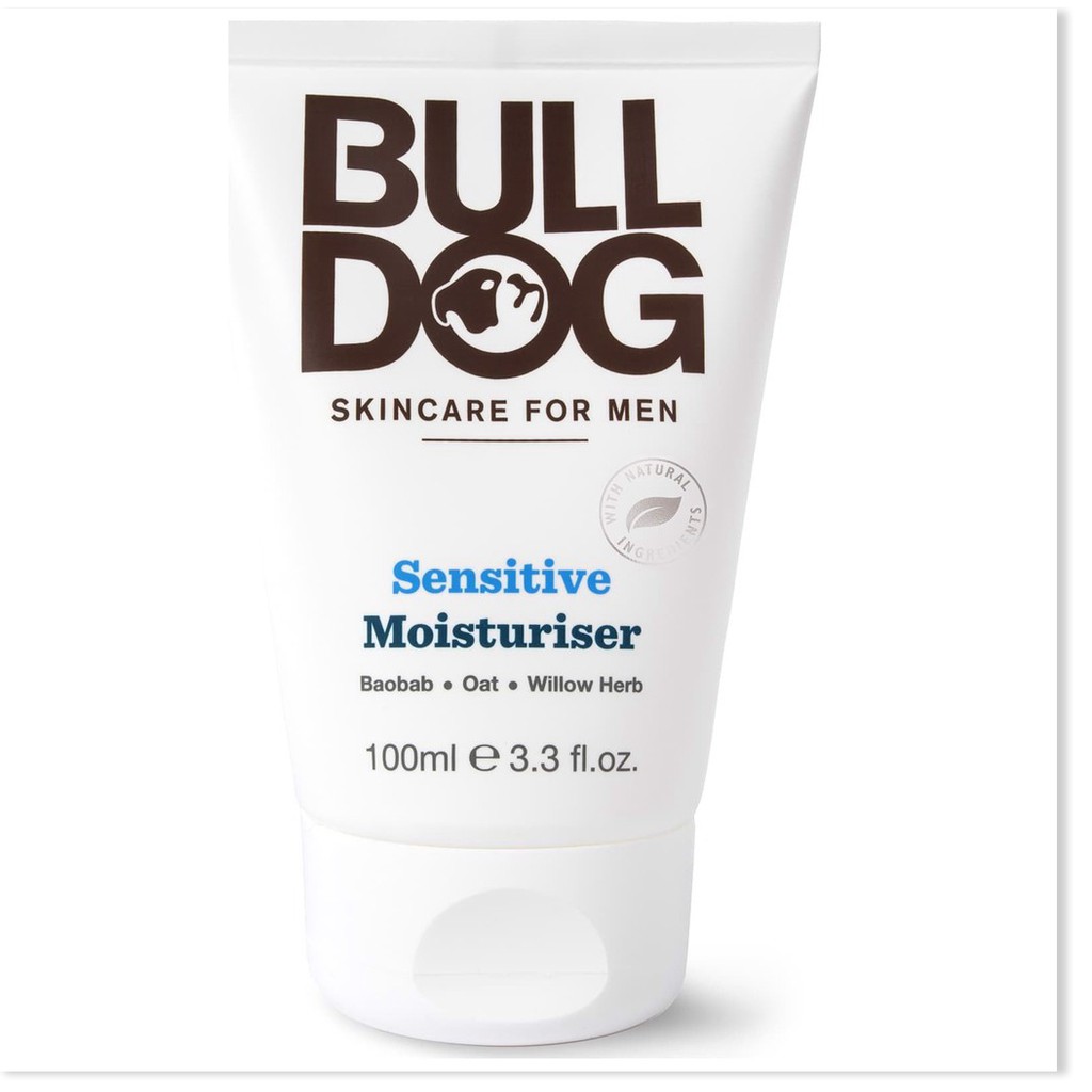 [Mã giảm giá mỹ phẩm UK chính hãng] Dưỡng ẩm cho nam Bulldog Sensitive/ Age Defense Moisteriser (Bill Anh)