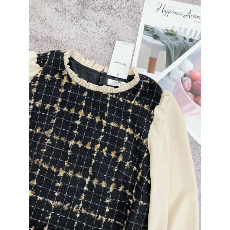 Đầm dạ Sweet BSK phối tơ