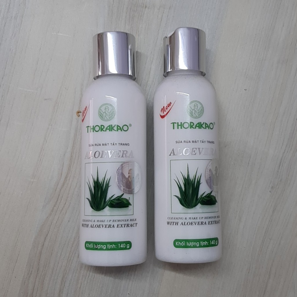 Sữa rửa mặt tẩy trang Aloevera Thorakao 140g