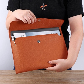 Waterproof Leather A4 Business Briefcase File Folder Document Paper Organizer