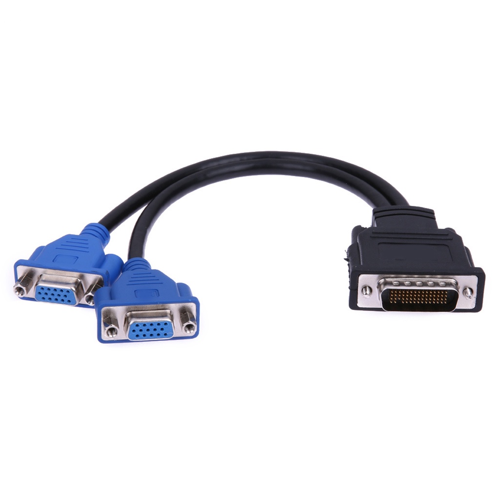 Cáp chia DMS-59 to 2 VGA 15pin dành cho TV máy tính tiện dụng