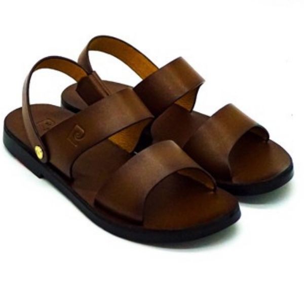 Sandal nam da thật nhập khẩu cao cấp quai đôi bản rộng Pierre Cardin, quai hậu điều chỉnh nâng, hạ - PCMFWL 137