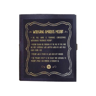 Bookmark gỗ nam châm Mozart