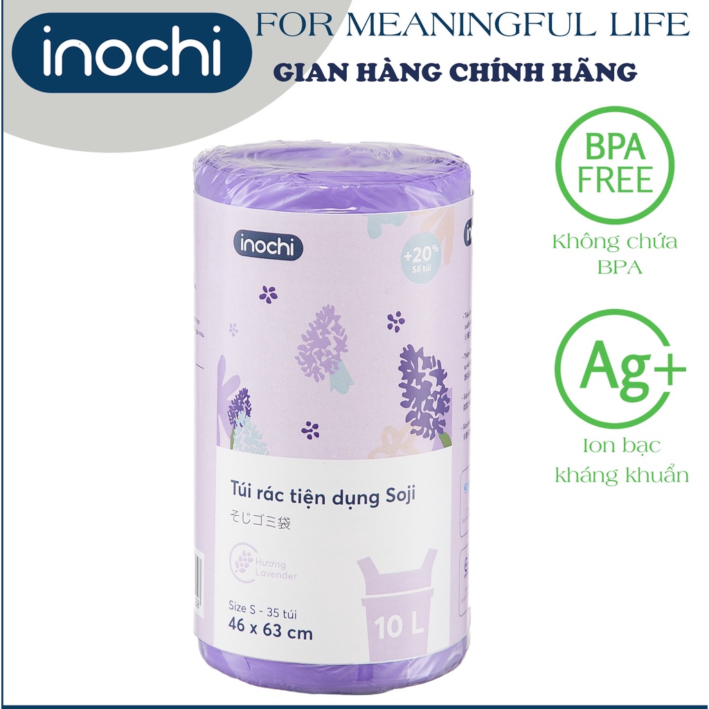 Túi rác tiện dụng Soji 10L x 35 túi (Size S) Hương Lavender