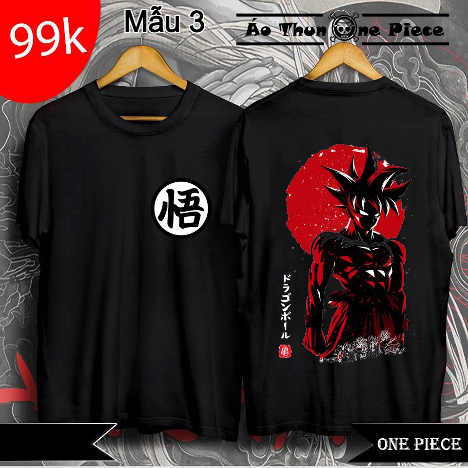 ⚡️FREESHIP⚡️Áo Thun In Hình Dragon Ball - Son GoKu "Bảy Viên Ngọc Rồng" Áo Đen 2 Mặt Cực Ngầu  - Áo Thun Mang