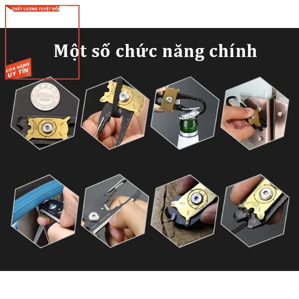 Móc đa năng,Móc khóa cho phượt thủ 20 chức năng linh động, thích hợp với tất cả mọi người - Không gỉ , siêu cứng