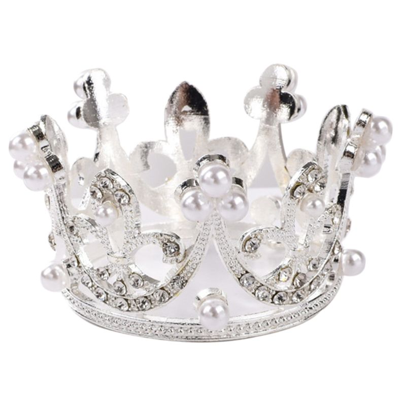 Vương Miện Mini Đính Đá Và Ngọc Trai Xinh Xắn