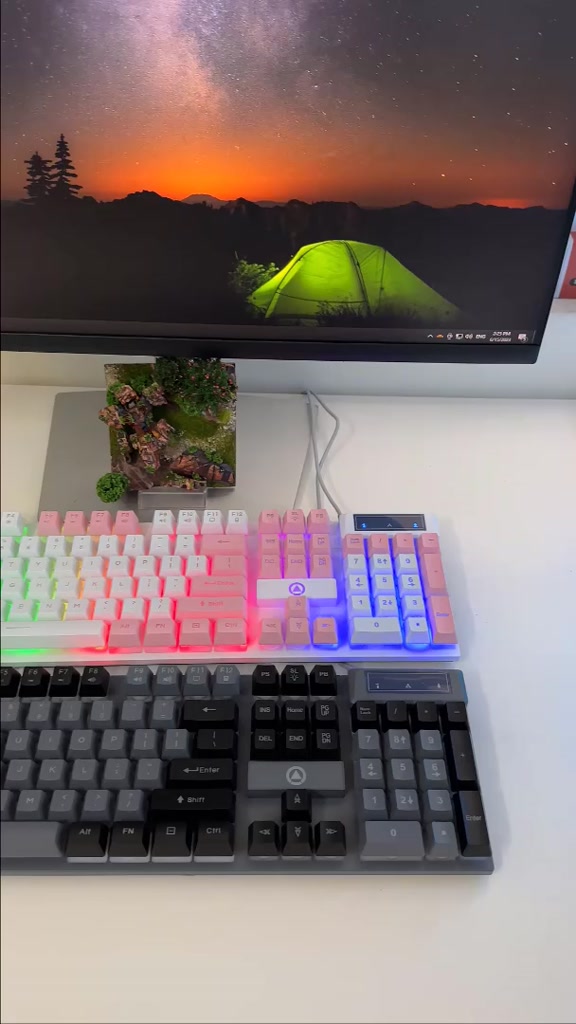 Bàn phím máy tính có dây gaming SIDOTECH K500 giả cơ led rgb full 104 key chống nước cho laptop pc văn phòng game thủ | BigBuy360 - bigbuy360.vn