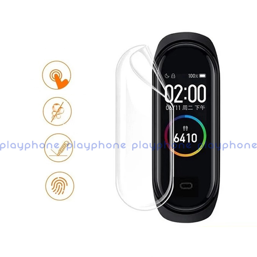 Miếng Dán Đồng Hồ Xiaomi Mi Band 6 Ppf chống va đập và trày xước playphonevn