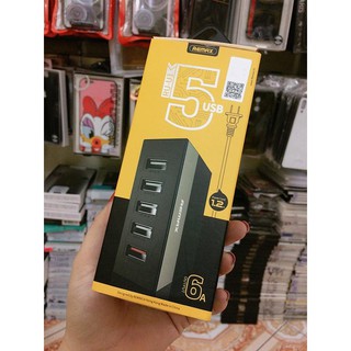 Đầu sạc 5 cổng usb hiệu remax ru-u1