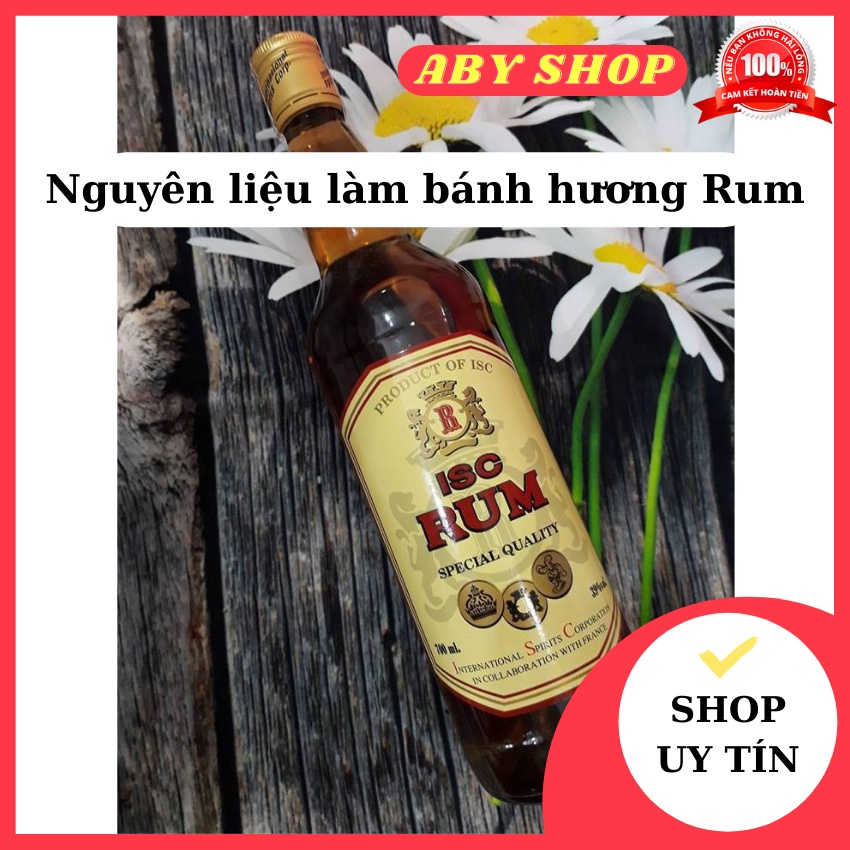 Nguyên liệu làm bánh ⚡ GIÁ TỐT NHẤT ⚡ nguyên liệu hương Rum làm bánh bông lan, thạch, socola