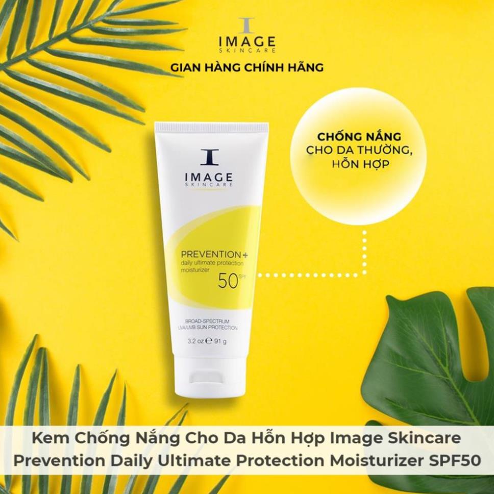 Kem chống nắng Image Skincare Prevention+ Daily Ultimate Protection Moisturizer SPF50 cho da hỗn hợp 91g