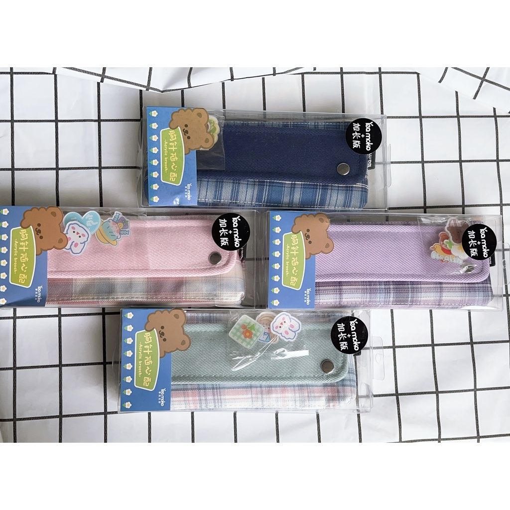 Hộp Bút Bằng Vải Canvas Màu Sắc - Bóp Viết Đa Năng