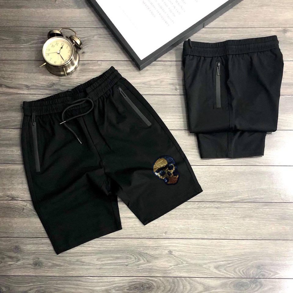 Quần Short Nam Mềm Mịn In Hình Dây Rút QNN1006 Thoải Mái