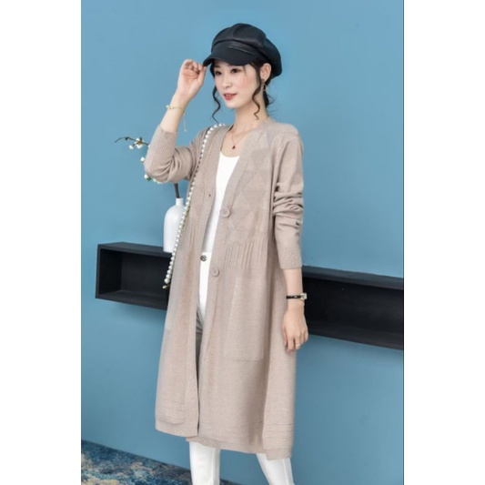 Áo khoác cardigan len dáng dài hàng đẹp mẫu mới.
